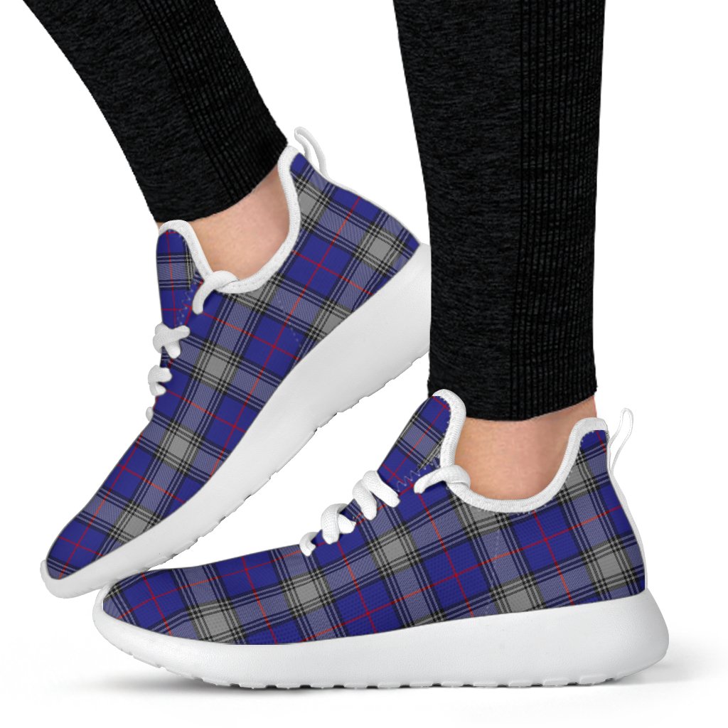 Kinnaird Tartan Plaid Mesh Knit Sneakers