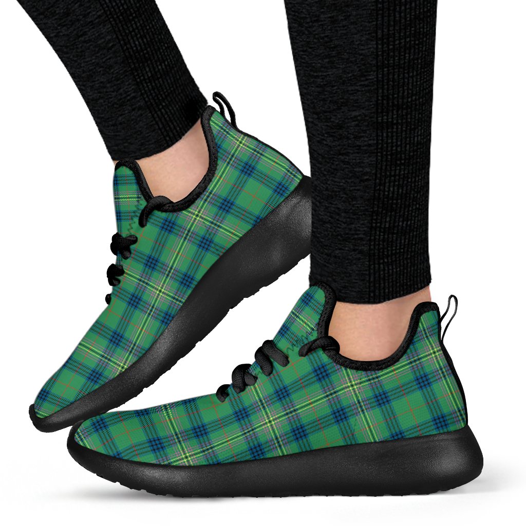 Kennedy Ancient Tartan Plaid Mesh Knit Sneakers