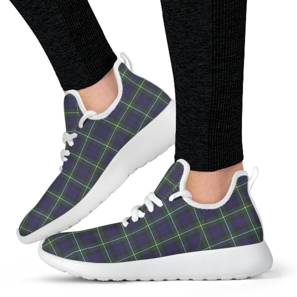 Campbell Argyll Modern Tartan Plaid Mesh Knit Sneakers