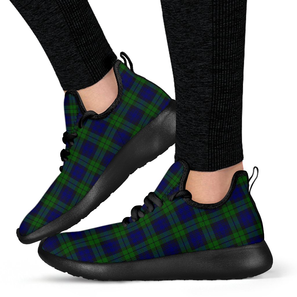 Campbell Modern Tartan Plaid Mesh Knit Sneakers