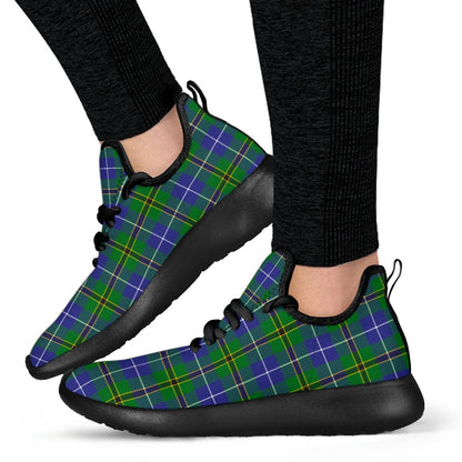 Turnbull Hunting Tartan Plaid Mesh Knit Sneakers