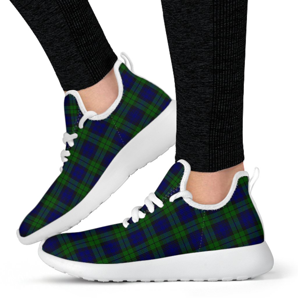 Campbell Modern Tartan Plaid Mesh Knit Sneakers