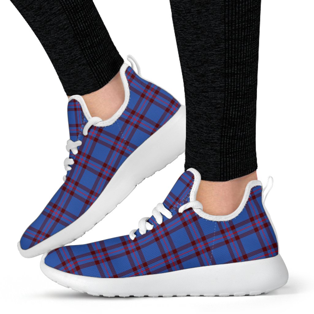 Elliot Modern Tartan Plaid Mesh Knit Sneakers