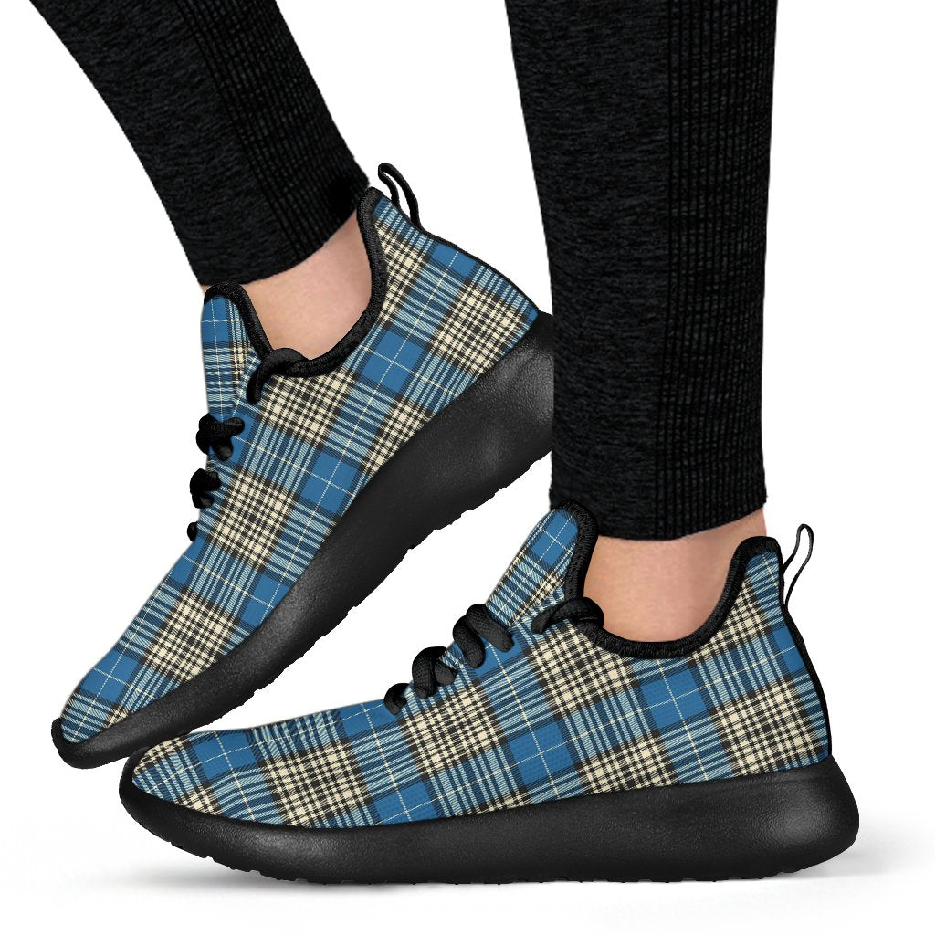 Napier Ancient Tartan Plaid Mesh Knit Sneakers