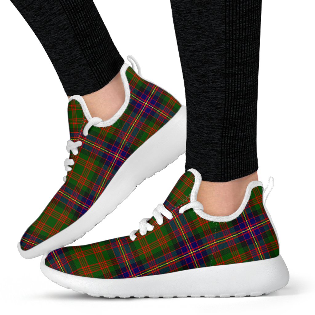 Cochrane Modern Tartan Plaid Mesh Knit Sneakers