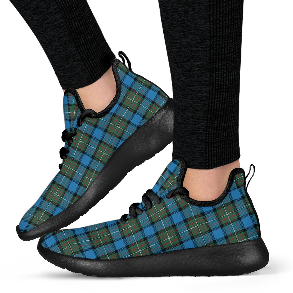 Fergusson Ancient Tartan Plaid Mesh Knit Sneakers