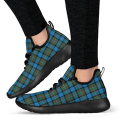 Fergusson Ancient Tartan Plaid Mesh Knit Sneakers