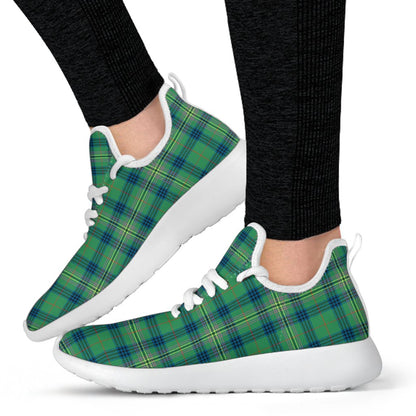 Kennedy Ancient Tartan Plaid Mesh Knit Sneakers