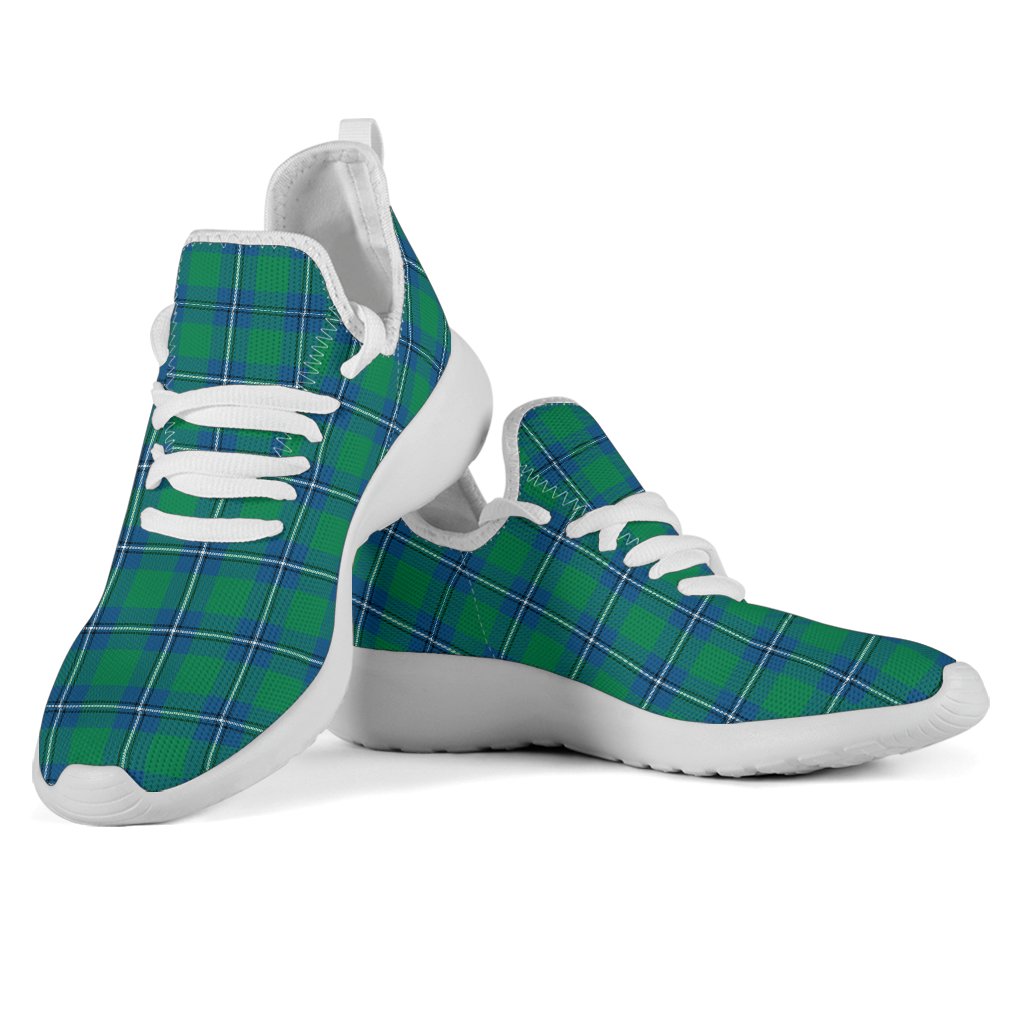 Irvine Ancient Tartan Plaid Mesh Knit Sneakers