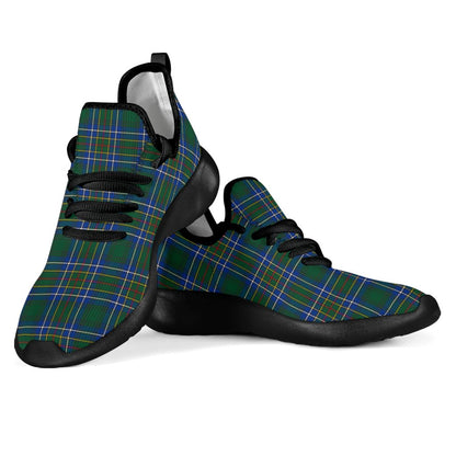 Cockburn Ancient Tartan Plaid Mesh Knit Sneakers