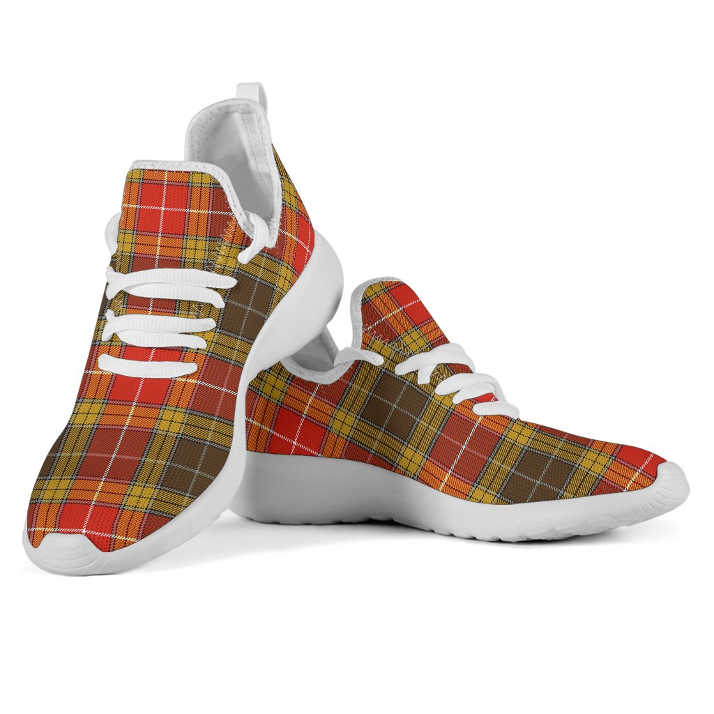 Buchanan Old Set Weathered Tartan Plaid Mesh Knit Sneakers