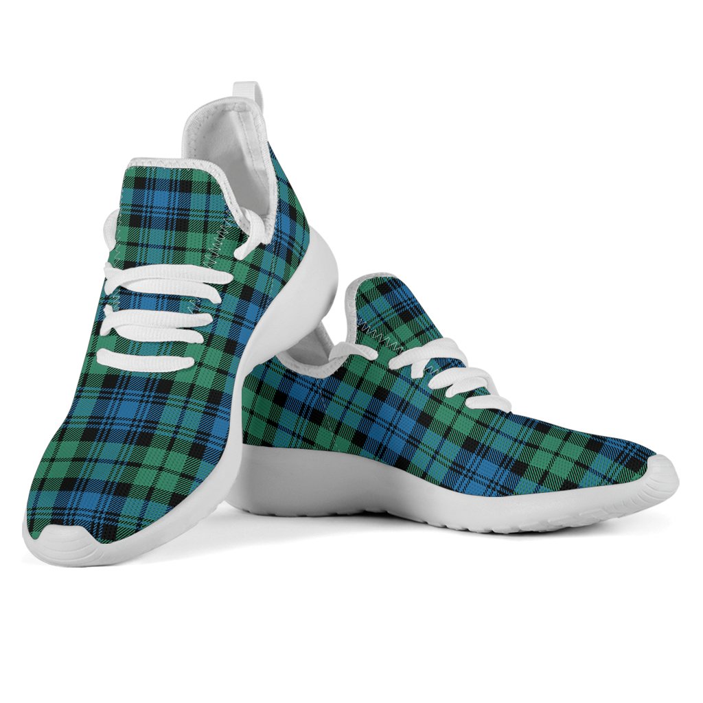 Campbell Ancient 01 Tartan Plaid Mesh Knit Sneakers