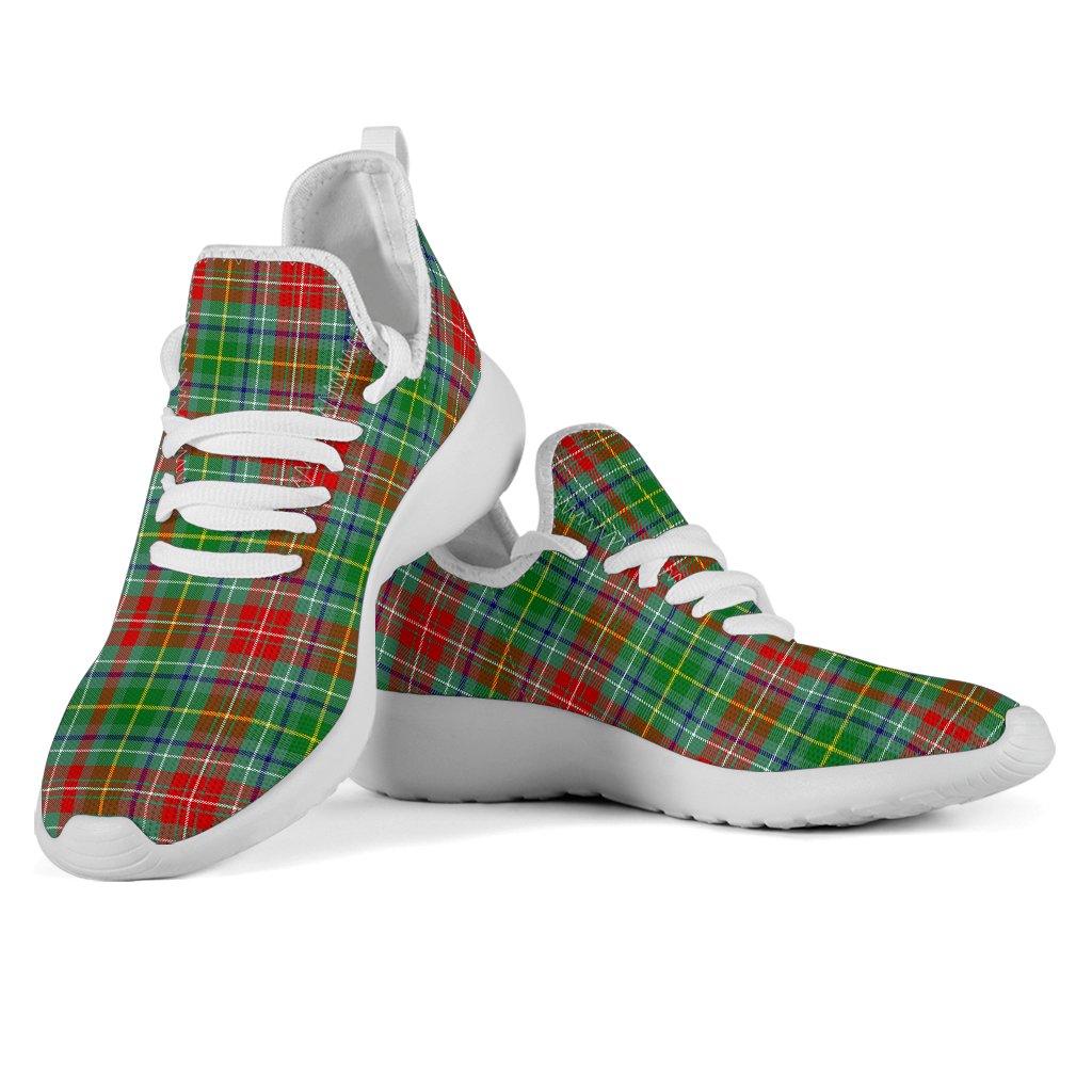 Muirhead Tartan Plaid Mesh Knit Sneakers