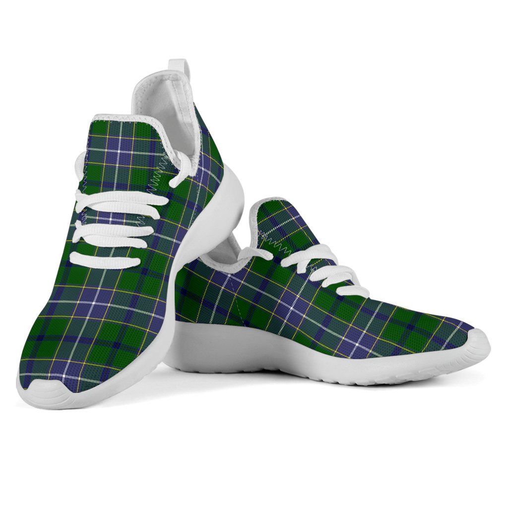 Wishart Hunting Modern Tartan Plaid Mesh Knit Sneakers