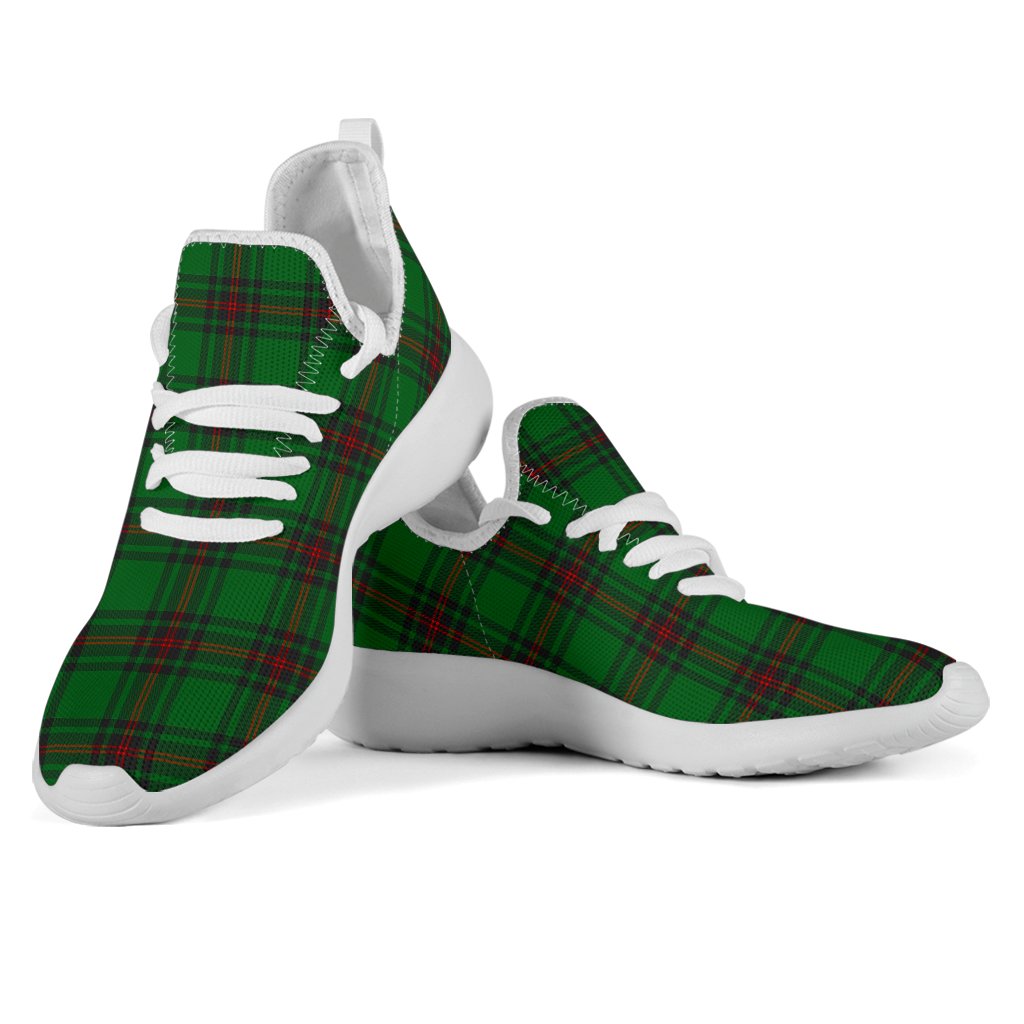 Fife District Tartan Plaid Mesh Knit Sneakers