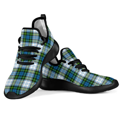 Campbell Dress Tartan Plaid Mesh Knit Sneakers