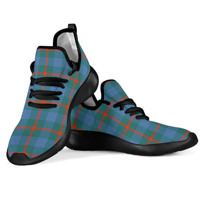 Agnew Ancient Tartan Plaid Mesh Knit Sneakers