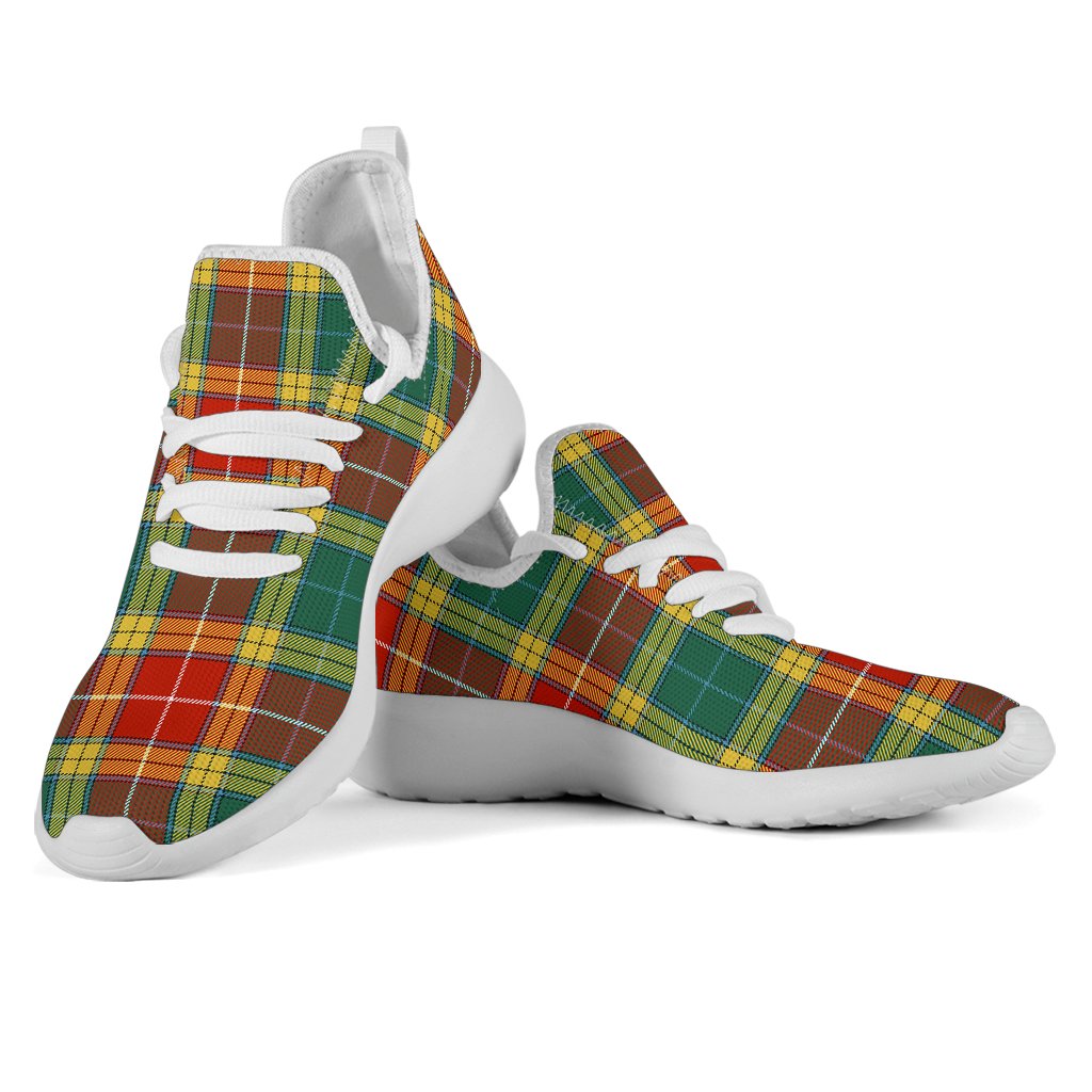 Buchanan Old Sett Tartan Plaid Mesh Knit Sneakers