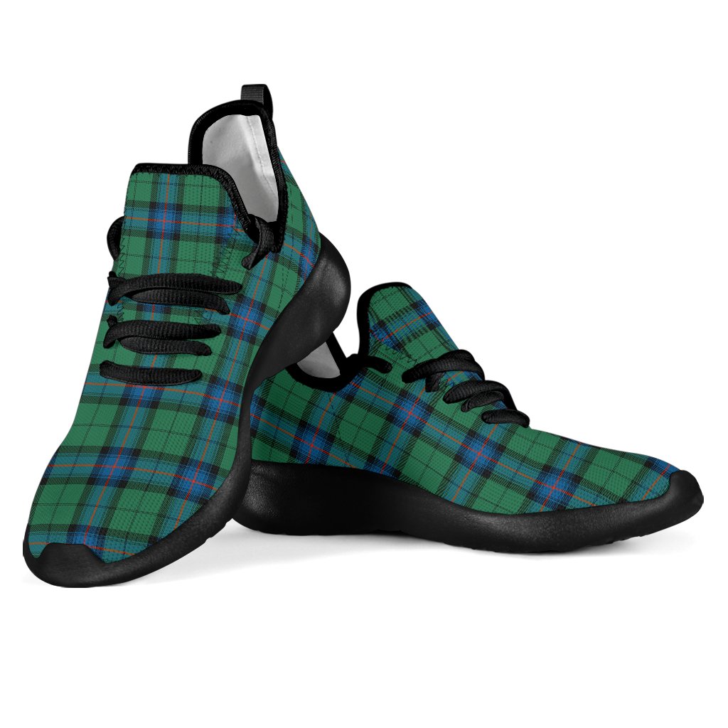 Armstrong Ancient Tartan Plaid Mesh Knit Sneakers