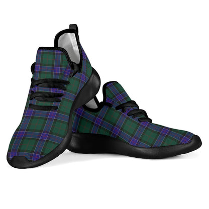 Sinclair Hunting Modern Tartan Plaid Mesh Knit Sneakers