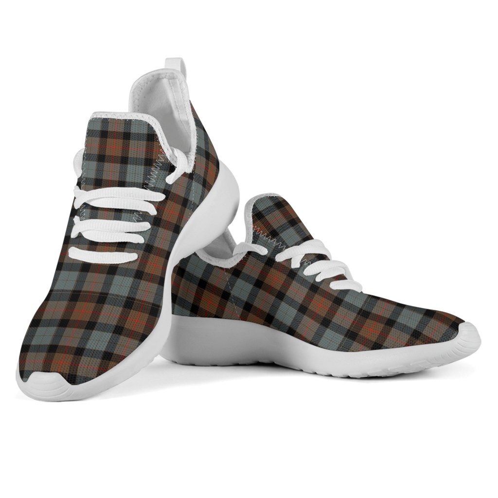 Gunn Weathered Tartan Plaid Mesh Knit Sneakers