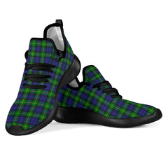 Gordon Modern Tartan Plaid Mesh Knit Sneakers