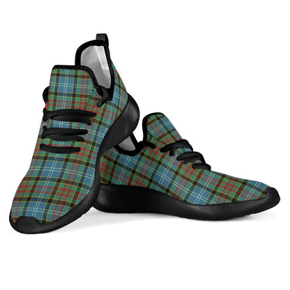 Paisley District Tartan Plaid Mesh Knit Sneakers