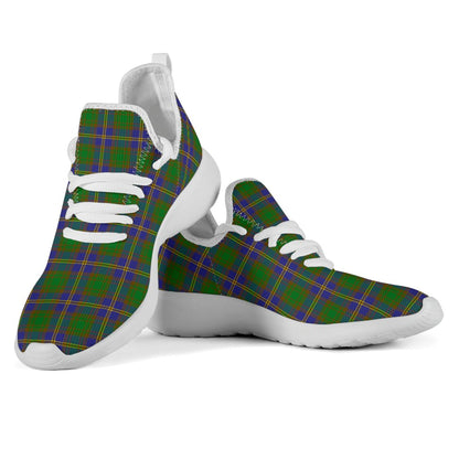 Strange of Balkaskie Tartan Plaid Mesh Knit Sneakers