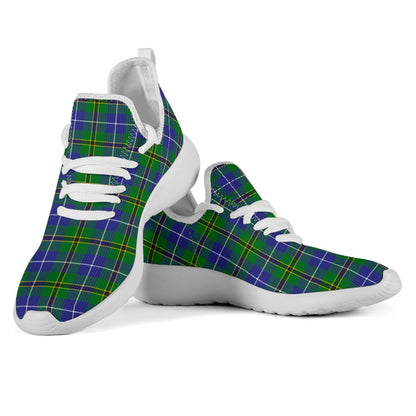 Turnbull Hunting Tartan Plaid Mesh Knit Sneakers