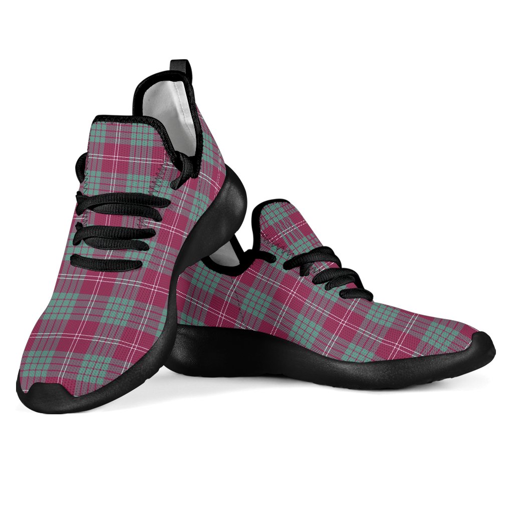 Crawford Ancient Tartan Plaid Mesh Knit Sneakers