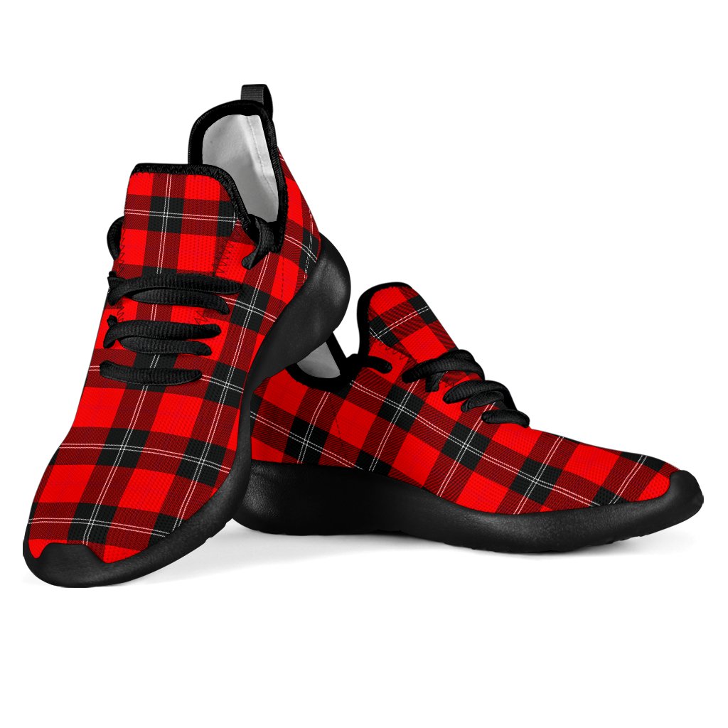 Ramsay Modern Tartan Plaid Mesh Knit Sneakers