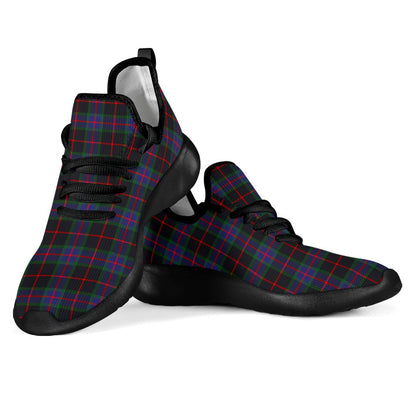 Nairn Tartan Plaid Mesh Knit Sneakers