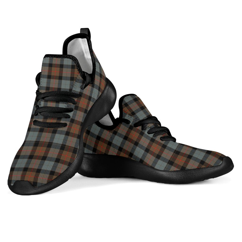 Gunn Weathered Tartan Plaid Mesh Knit Sneakers