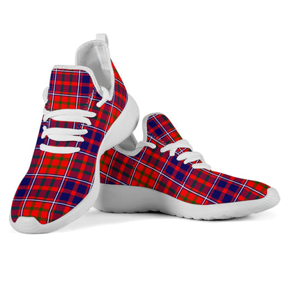 Cameron of Lochiel Modern Tartan Plaid Mesh Knit Sneakers