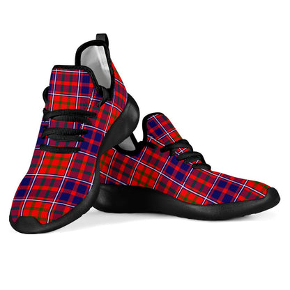 Cameron of Lochiel Modern Tartan Plaid Mesh Knit Sneakers