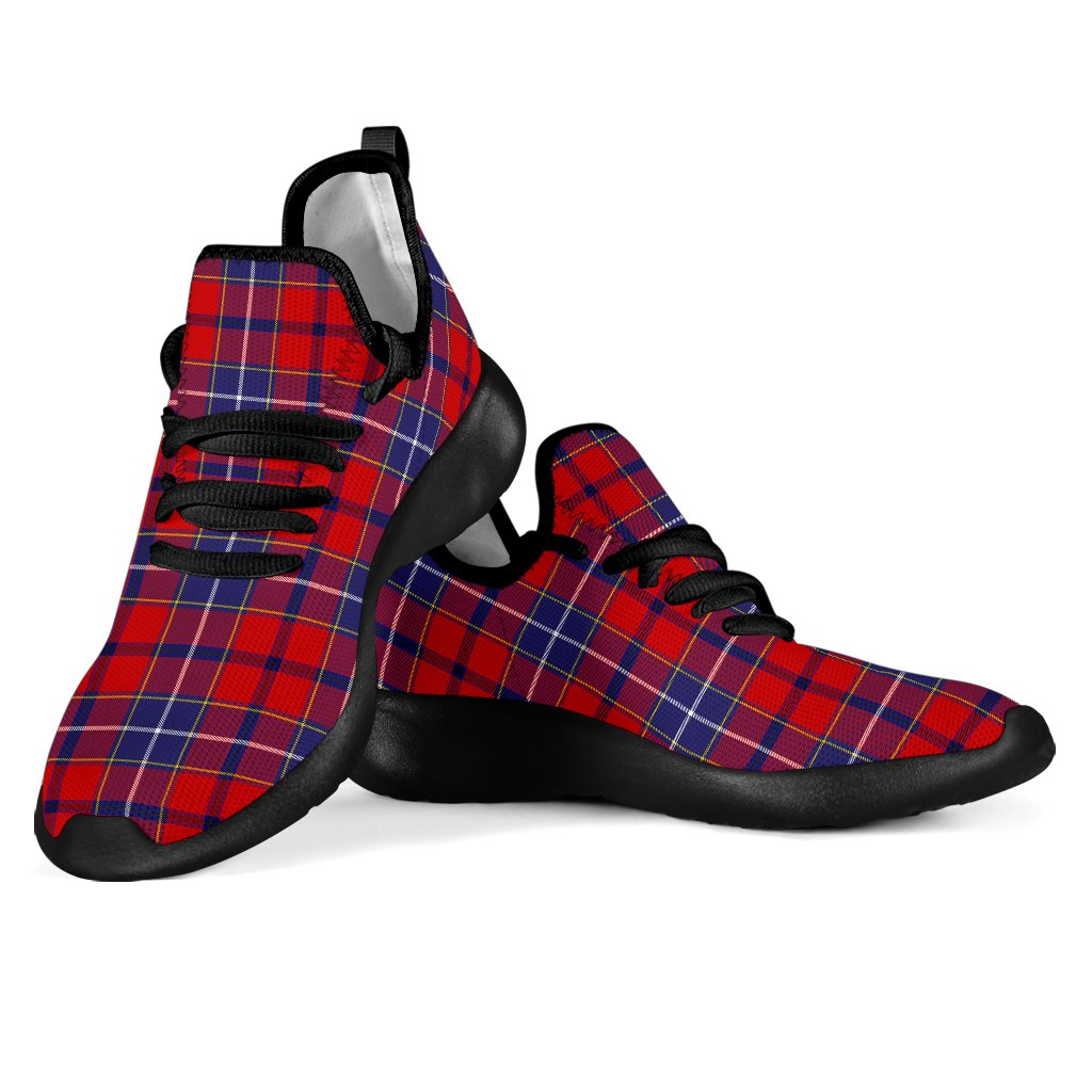 Wishart Dress Tartan Plaid Mesh Knit Sneakers