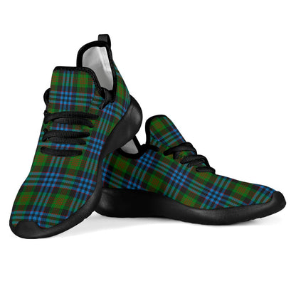 Newlands of Lauriston Tartan Plaid Mesh Knit Sneakers