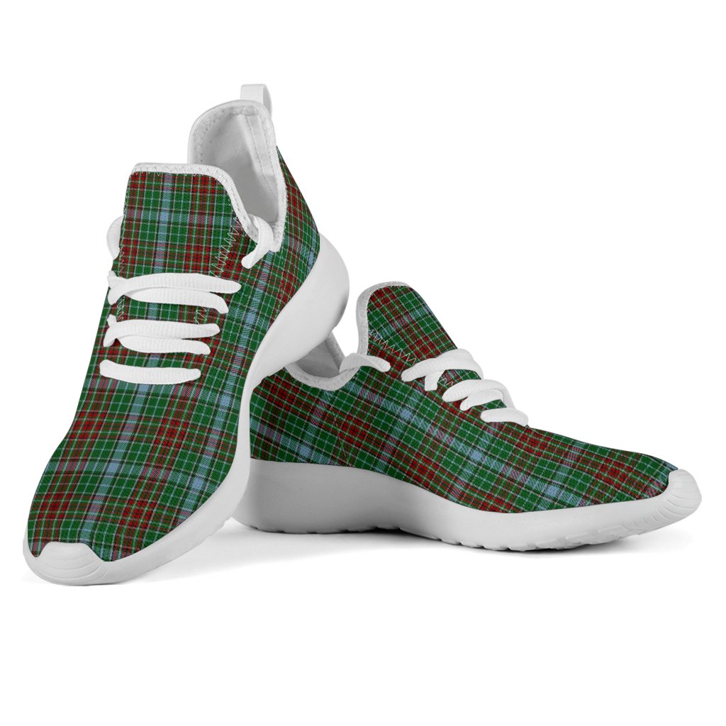 Gayre Tartan Plaid Mesh Knit Sneakers