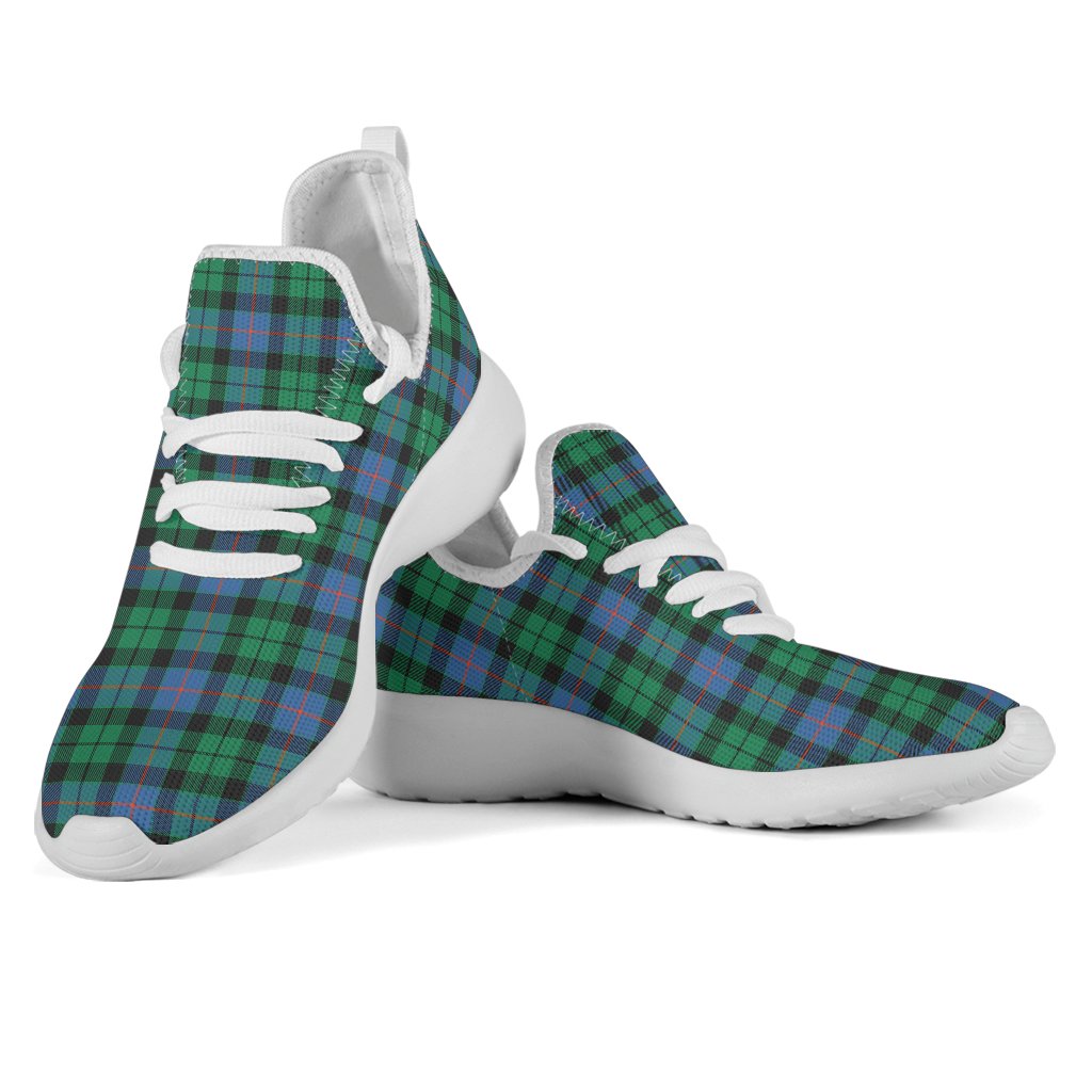 Morrison Ancient Tartan Plaid Mesh Knit Sneakers