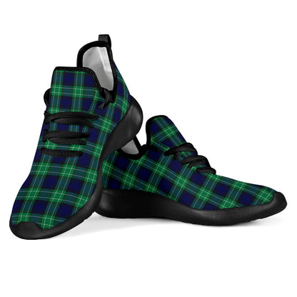 Abercrombie Tartan Plaid Mesh Knit Sneakers