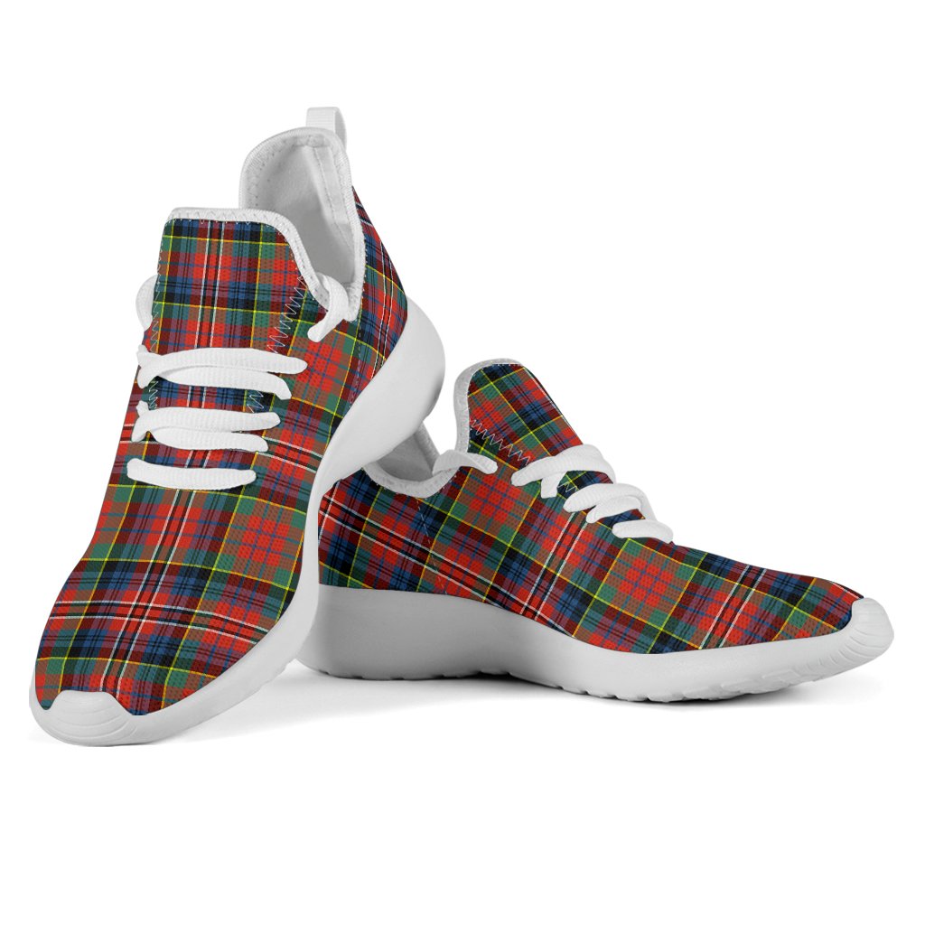 MacPherson Ancient Tartan Plaid Mesh Knit Sneakers