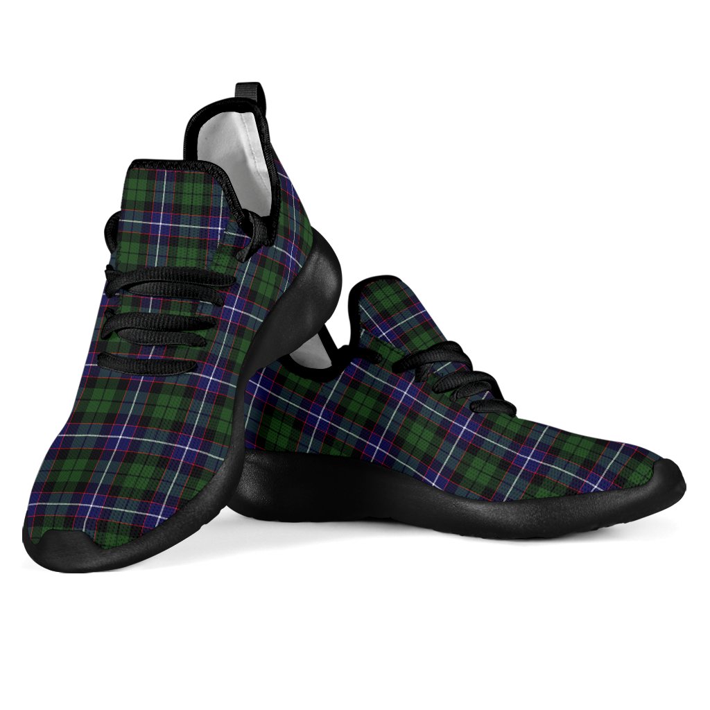 Galbraith Modern Tartan Plaid Mesh Knit Sneakers