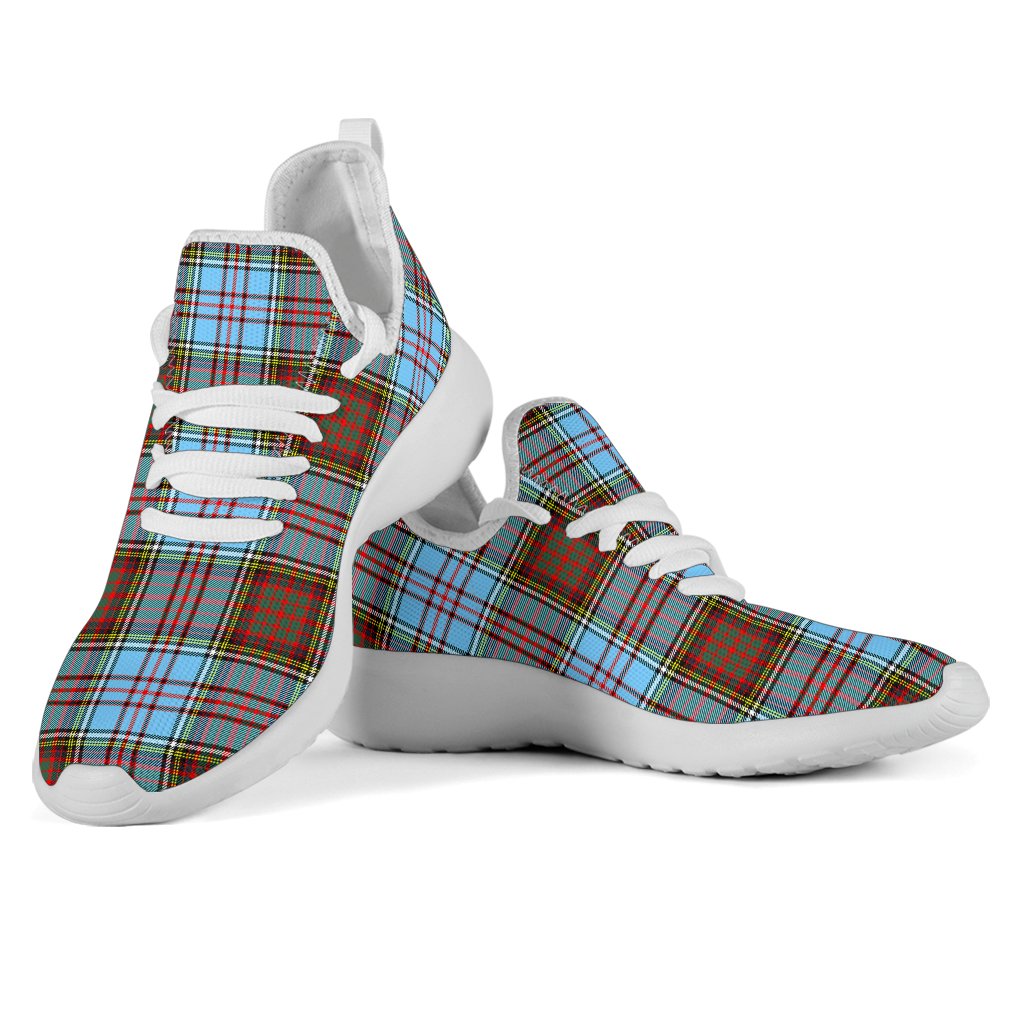 Anderson Ancient Tartan Plaid Mesh Knit Sneakers