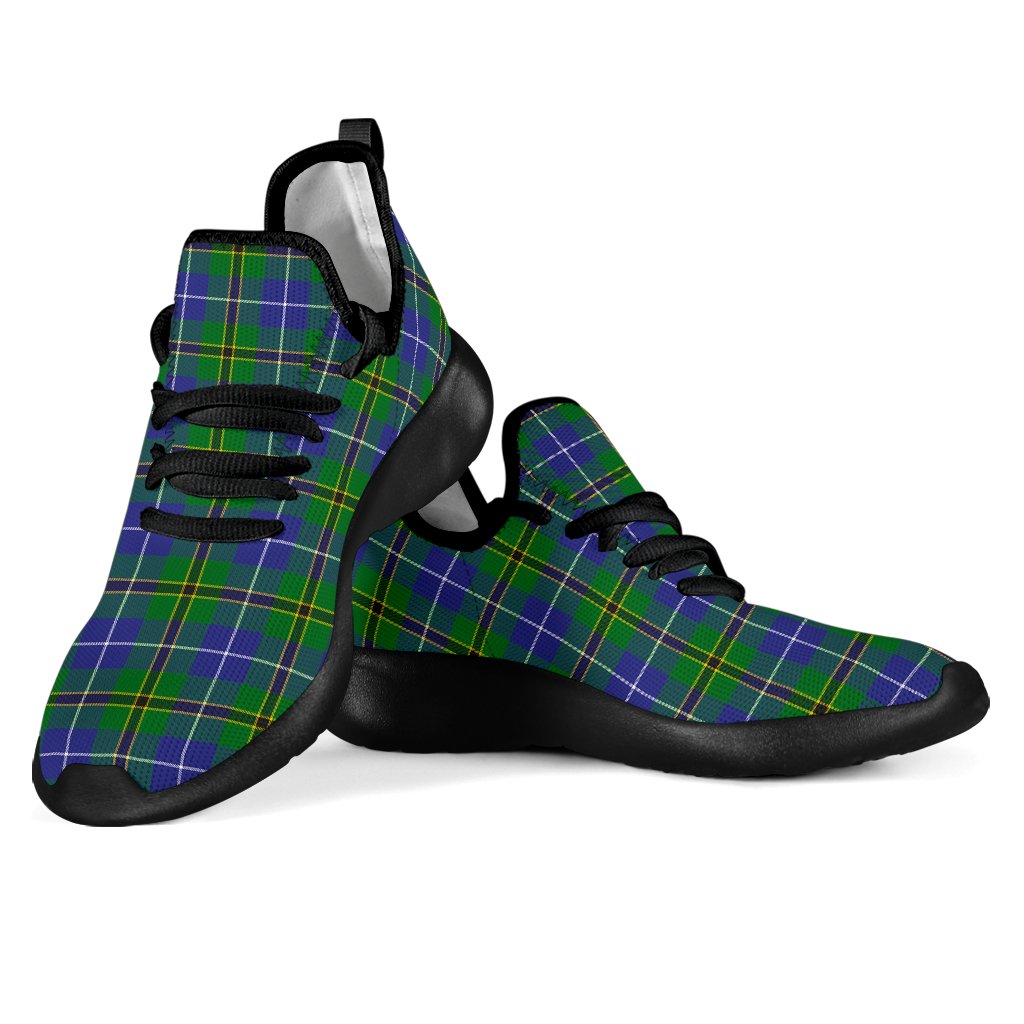 Turnbull Hunting Tartan Plaid Mesh Knit Sneakers
