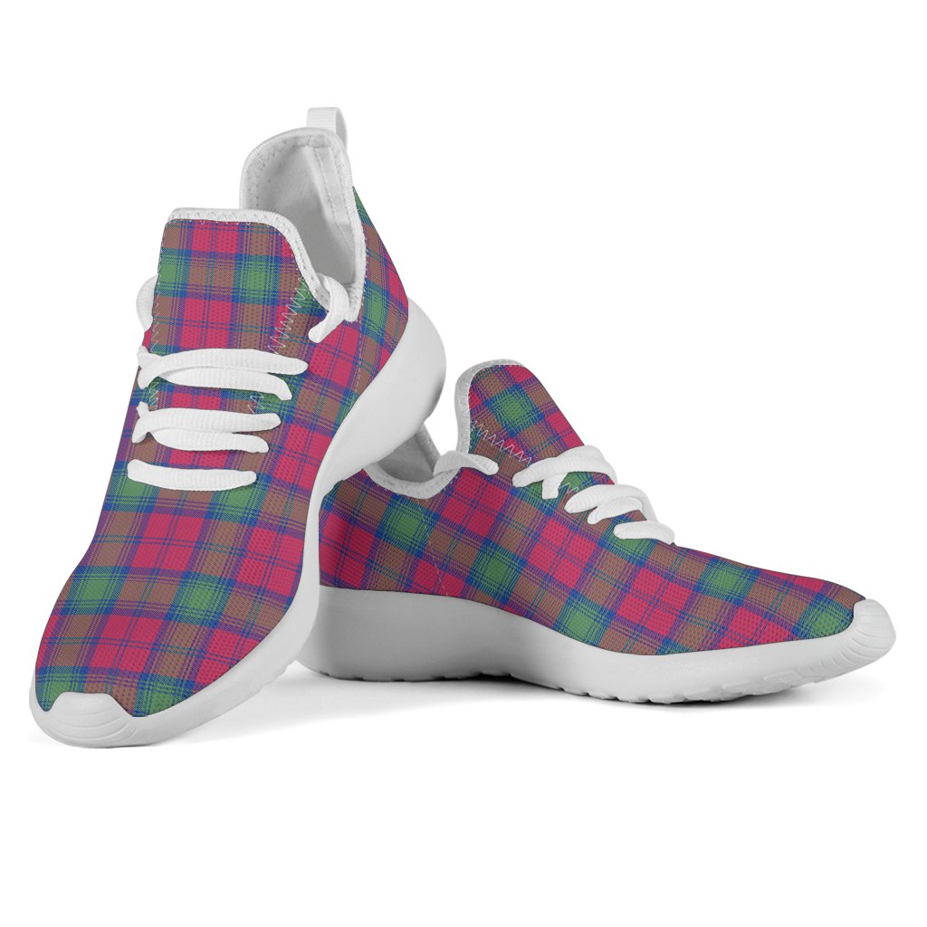 Lindsay Ancient Tartan Plaid Mesh Knit Sneakers