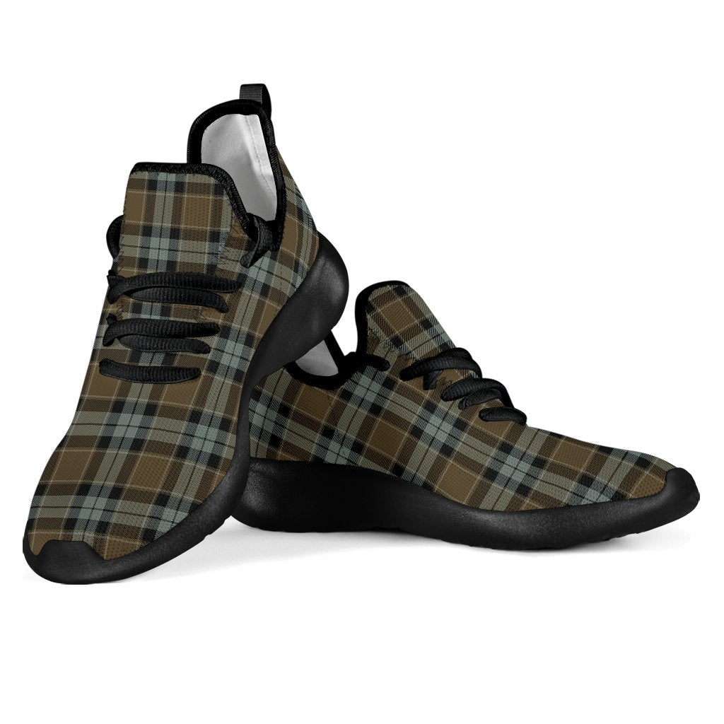 Graham of Menteith Weathered Tartan Plaid Mesh Knit Sneakers