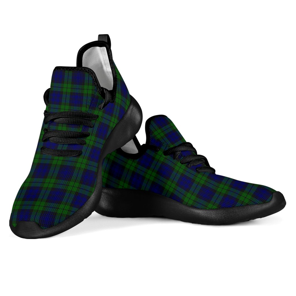 Campbell Modern Tartan Plaid Mesh Knit Sneakers