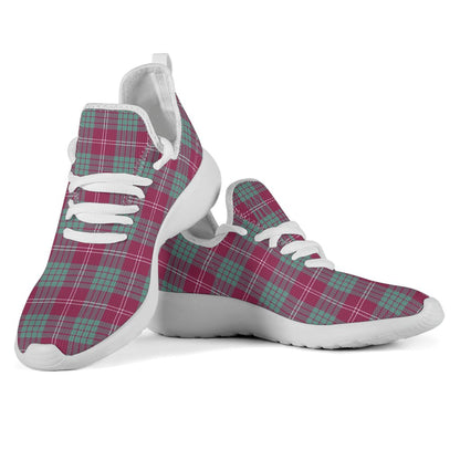 Crawford Ancient Tartan Plaid Mesh Knit Sneakers