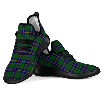 Carmichael Modern Tartan Plaid Mesh Knit Sneakers