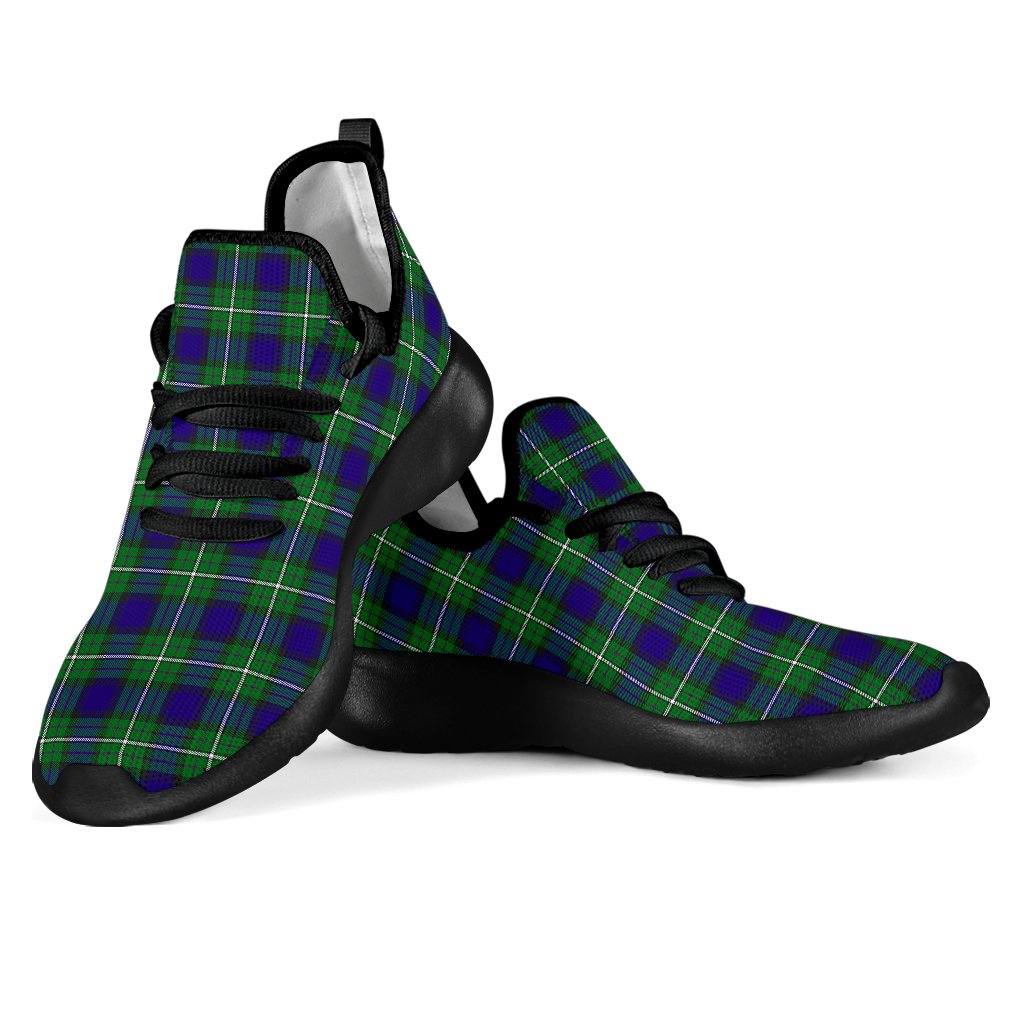 Alexander Tartan Plaid Mesh Knit Sneakers